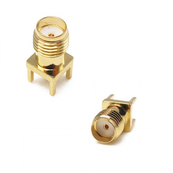 2PCS SMA Female Adapter EdgE-mount Solder RF Connector for RC Drone FPV Racing