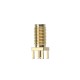 2pcs 50Ω Golden SMA-KWE to RP-SMA Female RF Connector Adapter Straight for RC Drone