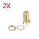 2pcs 50Ω Golden SMA-KWE to RP-SMA Female RF Connector Adapter Straight for RC Drone