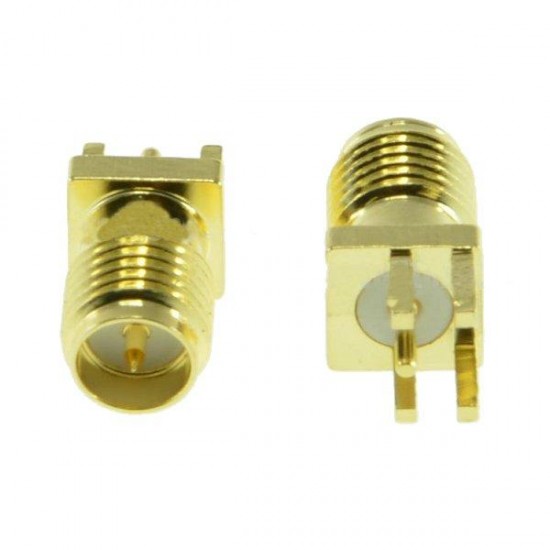 2pcs RP-SMA Female Adapter PCB EdgE-mount Solder RF Connector for RC Drone FPV Racing