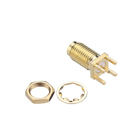 50Ω Golden SMA-KWE to RP-SMA Female RF Connector Adapter Straight for RC Drone 50Ω Golden SMA-KWE to RP-SMA Female RF Connector Adapter Straight for RC Drone