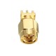 Copper 50Ohm SMA Male Plug PCB Clip Edge Solder Mount RF Connector