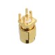 Copper 50Ohm SMA Male Plug PCB Clip Edge Solder Mount RF Connector