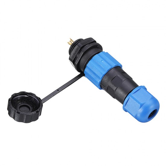 1Pair IP68 SP13 1Pin Waterproof Air Plug Socket Panel Mount Wire Cable Connector Aviation Plug