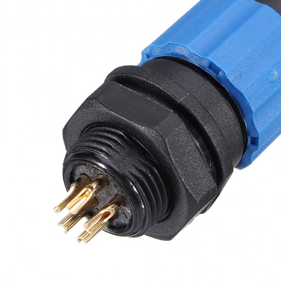 1Pair IP68 SP13 5Pin Waterproof Air Plug Socket Panel Mount Wire Cable Connector Aviation Plug 1Pair IP68 SP13 5Pin Waterproof Air Plug Socket Panel Mount Wire Cable Connector Aviation Plug