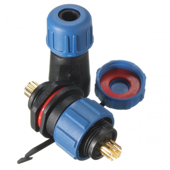 SP13 Circular Plug Socket Connectors IP68 Rated 2 Pin to 9 Pin