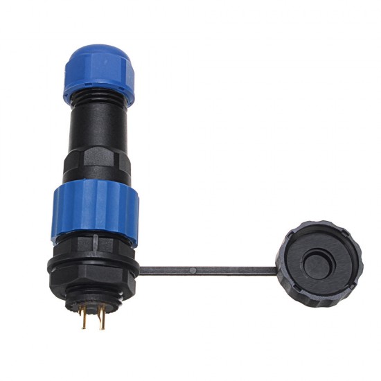 3pcs SP16 IP68 Waterproof Connector Male Plug & Female Socket 2 Pin Panel Mount Wire Cable Connector Aviation Plug