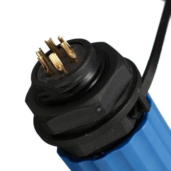 5Pcs SP16 IP68 Waterproof Connector Male Plug & Female Socket 6 Pin Panel Mount Wire Cable Connector Aviation Plug