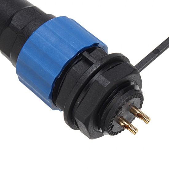 5pcs SP16 IP68 Waterproof Connector Male Plug & Female Socket 2 Pin Panel Mount Wire Cable Connector Aviation Plug