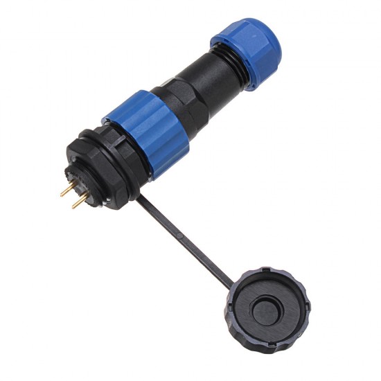 SP16 IP68 Waterproof Connector Male Plug & Female Socket 2 Pin Panel Mount Wire Cable Connector Aviation Plug