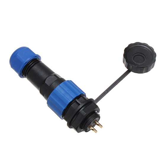 SP16 IP68 Waterproof Connector Male Plug & Female Socket 2 Pin Panel Mount Wire Cable Connector Aviation Plug