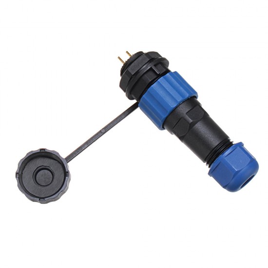 SP16 IP68 Waterproof Connector Male Plug & Female Socket 2 Pin Panel Mount Wire Cable Connector Aviation Plug