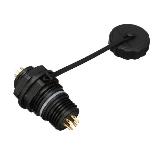 SP16 IP68 Waterproof Connector Male Plug & Female Socket 6 Pin Panel Mount Wire Cable Connector Aviation Plug