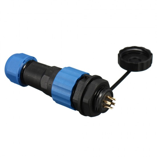 SP16 IP68 Waterproof Connector Male Plug & Female Socket 6 Pin Panel Mount Wire Cable Connector Aviation Plug