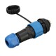 SP16 IP68 Waterproof Connector Male Plug & Female Socket 9 Pin Panel Mount Wire Cable Connector Aviation Plug