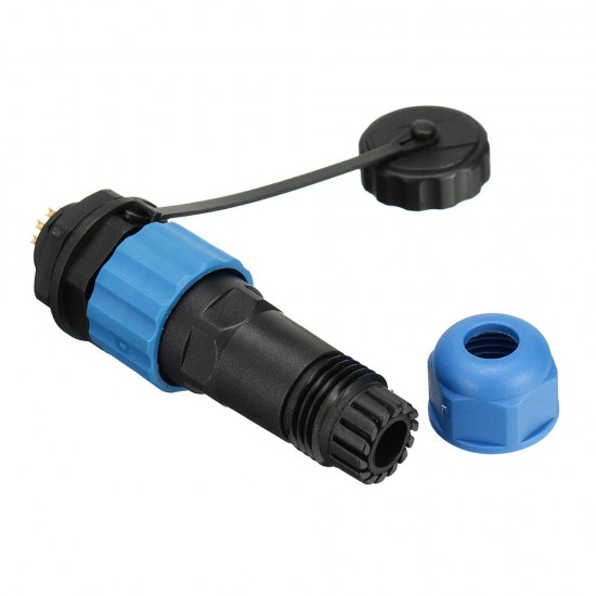 SP16 IP68 Waterproof Connector Male Plug & Female Socket 9 Pin Panel Mount Wire Cable Connector Aviation Plug