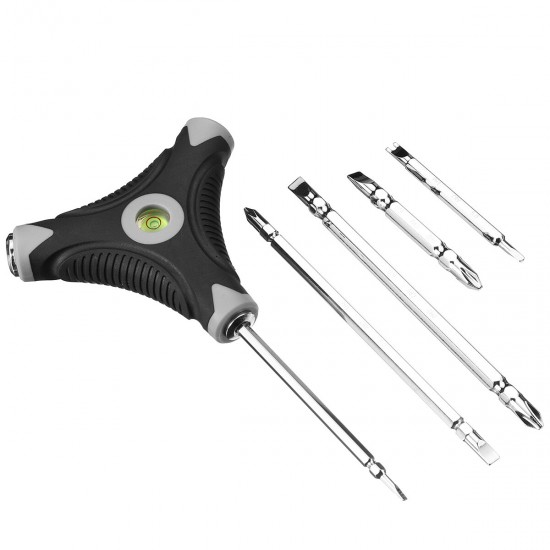 10 In 1 Household Precision Screwdriver Set With Spirit Level Strength Saving Structure Screw Driver Repairs Tool