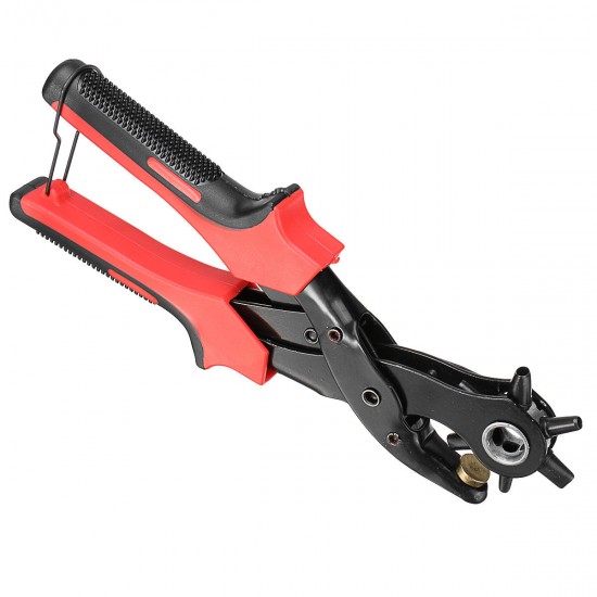 10 Inch Leather Revoling Hole Punch Heavy Duty 6 Size Pliers Punch Belt Holes Tool 10 Inch Leather Revoling Hole Punch Heavy Duty 6 Size Pliers Punch Belt Holes Tool