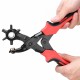 10 Inch Leather Revoling Hole Punch Heavy Duty 6 Size Pliers Punch Belt Holes Tool 10 Inch Leather Revoling Hole Punch Heavy Duty 6 Size Pliers Punch Belt Holes Tool