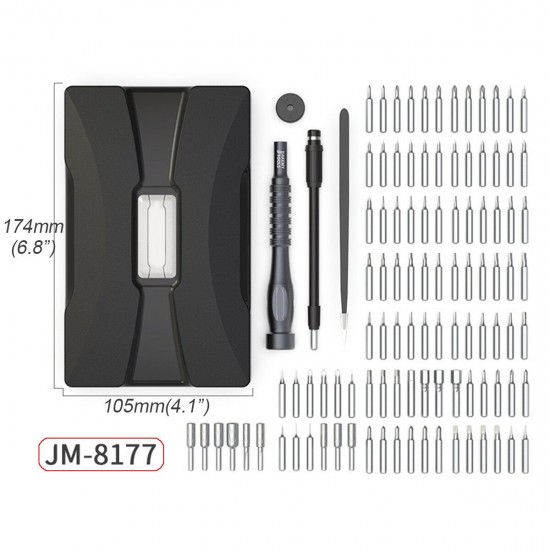 106 In 1 Screwdriver Set CRV Torx Slotted Pentalobe Drive Bits Repair Set 106 In 1 Screwdriver Set CRV Torx Slotted Pentalobe Drive Bits Repair Set