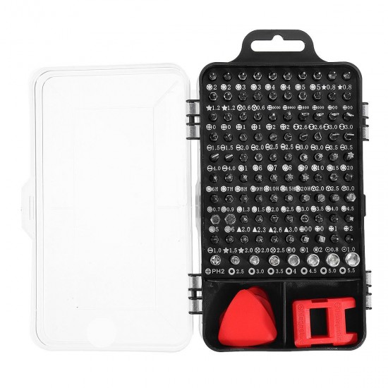 110 in 1 Insulation Screwdriver Set With Tweezer Magnetic Bits Kits DIY Watch Phone Electronics Repairing Tools