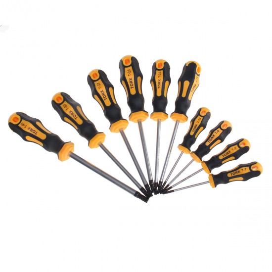 11Pcs Torx Chrome Vanadium Steel Screwdriver Magnetic Tip Repair Hand Tool Set