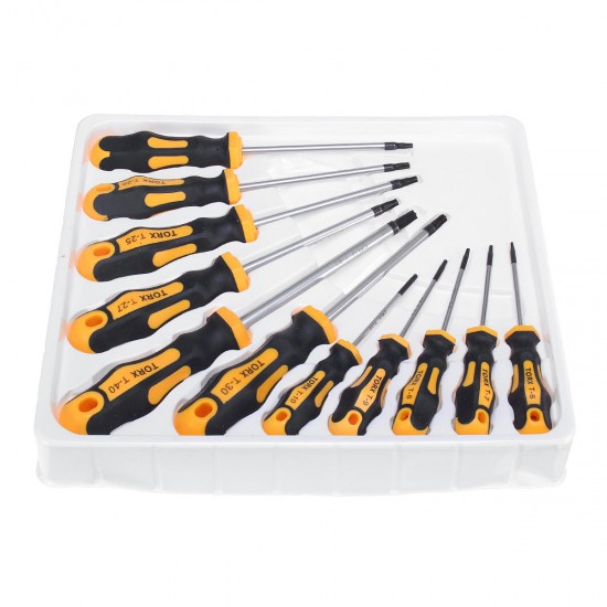 11Pcs Torx Chrome Vanadium Steel Screwdriver Magnetic Tip Repair Hand Tool Set