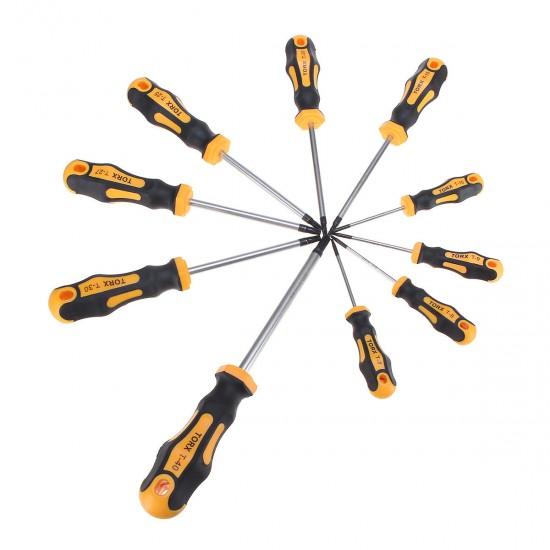 11Pcs Torx Chrome Vanadium Steel Screwdriver Magnetic Tip Repair Hand Tool Set