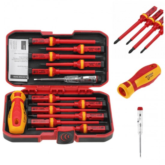 13pcs Electronic Insulated Hand Screwdriver Tools Accessory Set