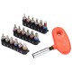 19PC 1/4 Ratchet Wrench Screwdriver Set Mini Screw Driver DIY Household Hardware Tool