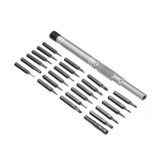 25 In 1 Multi-Tool Magnetic Precision Screwdriver Set Aluminum Alloy Case Repair Kit 25 In 1 Multi-Tool Magnetic Precision Screwdriver Set Aluminum Alloy Case Repair Kit