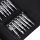 25 In 1 Multifunctional Precision Leather Case Manual Screwdriver Bit Set Computer Pad Phone Laptop Magnetic/Hand Screw