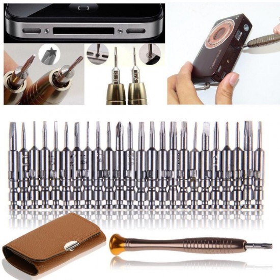 25 in 1 Screwdriver Set Opening Chrome Vanadium Steel Portable Repair Tools Kit for iPhone Camera Watch 25 in 1 Screwdriver Set Opening Chrome Vanadium Steel Portable Repair Tools Kit for iPhone Camera Watch