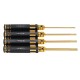 4Pcs 3.0/4.0/5.0/5.8mm Titanium Alloy Slotted Head Screwdriver for Electronic Repair