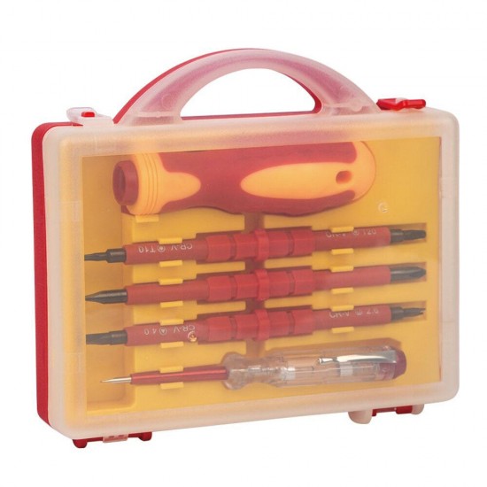 7 in 1 Multi-Purpose Screwdriver Kit Household Electrician DIY Repair Tools with Test Pen