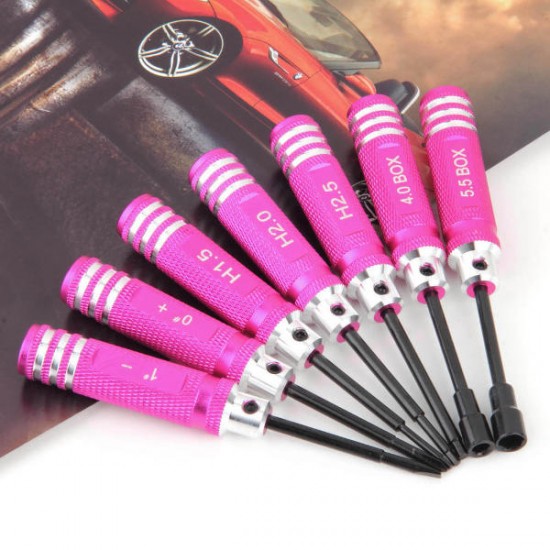 7PCS Stainless Steel Hex Screwdriver Kit Repairing Hand Tool 7PCS Stainless Steel Hex Screwdriver Kit Repairing Hand Tool