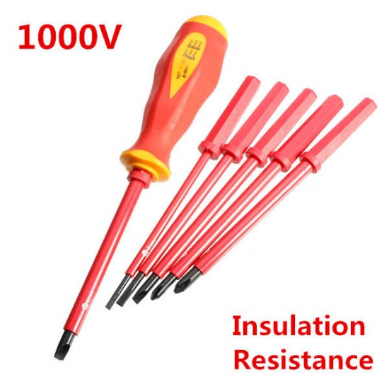 7pcs 1000V High Voltage Electrical Insulation Resistance Screwdrivers