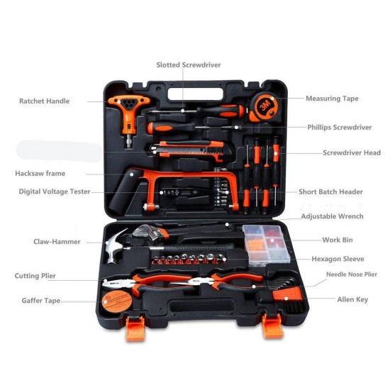 82Pcs Screwdriver Wrench Socket Pliers Hammer Home Hardware Combination Kit Maintenance DIY Tool 82Pcs Screwdriver Wrench Socket Pliers Hammer Home Hardware Combination Kit Maintenance DIY Tool