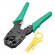 9pcs Cat5 RJ45 RJ11 RJ12 LAN Network Tool Kit Crimper Stripper Network Cable Tester Crimping Kit