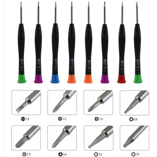 8801A 8 in 1 Multifunctional Magnetic Combination Screwdriver Set Straight Cross-Screwdrivers