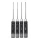 4pcs H1.5/2.0/2.5/3.0mm HSS Ball Screwdrivers Tool Kit Black Repair Tool Set