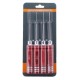 4pcs HSS Ball Screwdrivers Tool Kit 0.05 1/16 3/32 5/64 Inch Screwdriver Repair Tool