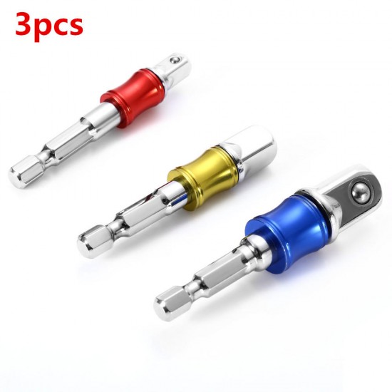 3PCS Hex Socket Driver Extension Bar Adapter For Electric Screwdriver Tool 3PCS Hex Socket Driver Extension Bar Adapter For Electric Screwdriver Tool