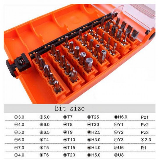 JM-6091 37 in 1 Multifunctional Screwdriver Tool Set Household Hand Mobile Phone Maintenance Kits