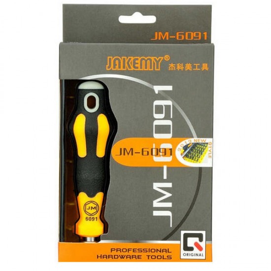 JM-6091 37 in 1 Multifunctional Screwdriver Tool Set Household Hand Mobile Phone Maintenance Kits