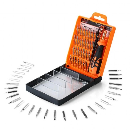 JM-8101 33 in 1 Precision Magnetic Screwdriver Screwdriver Bits Repair Tool Kit for Phone Tablets PC Watch Camera