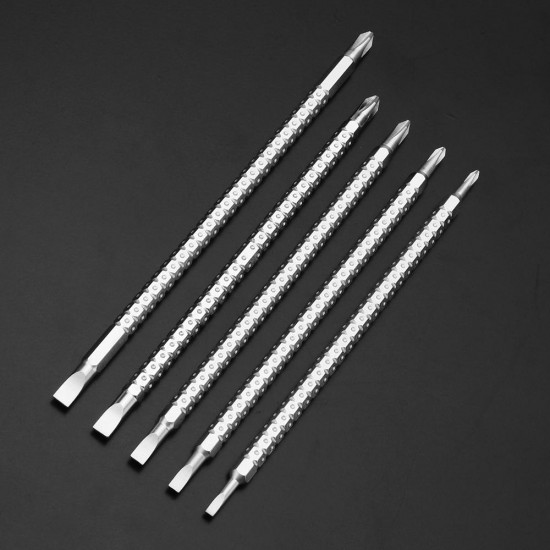 JX-0151 180mm Strong Magnetic Phillips Slotted Screwdriver Bit Double Head Extended Drill Bit