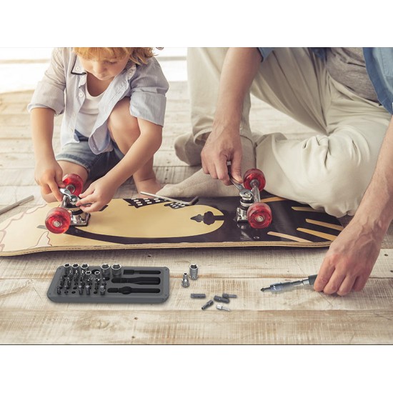 41 IN 1 Screwdriver S2 Magnetic Bits Ratchet Wrench Screwdrivers Kit DIY Household Repair Tool