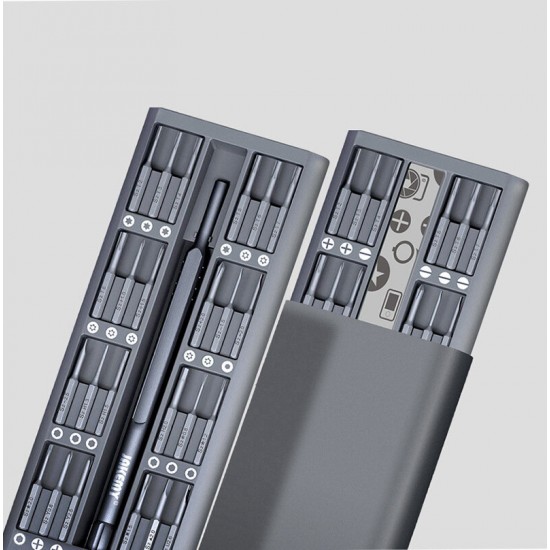 JM-8169 49 in 1 Mini S2 Precision Screwdriver Bits Set with Magnetic Driver Bits for Phone Digital Electronics Disassembling JM-8169 49 in 1 Mini S2 Precision Screwdriver Bits Set with Magnetic Driver Bits for Phone Digital Electronics Disassembling