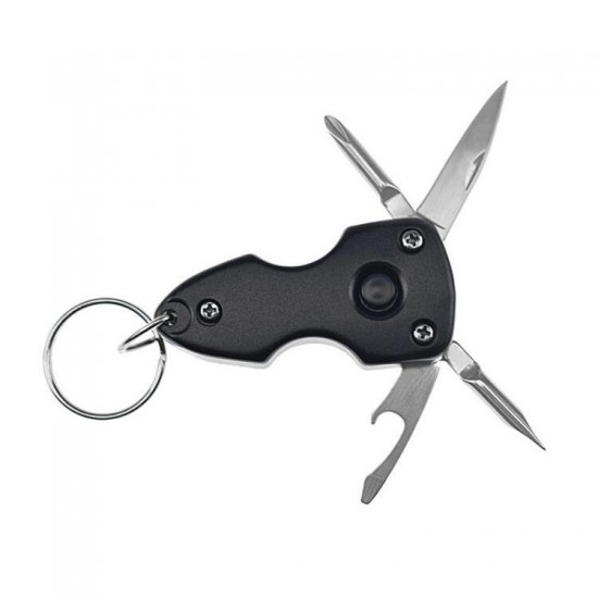 LED 4 in 1 Tools Gift Multi-Functional Four-open Key Pendant EDC Outdoor Gadget Keychain LED 4 in 1 Tools Gift Multi-Functional Four-open Key Pendant EDC Outdoor Gadget Keychain